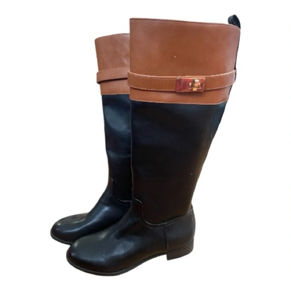 Giani Bernini NWT Two Tone Equestrian Tall Riding Boots 6